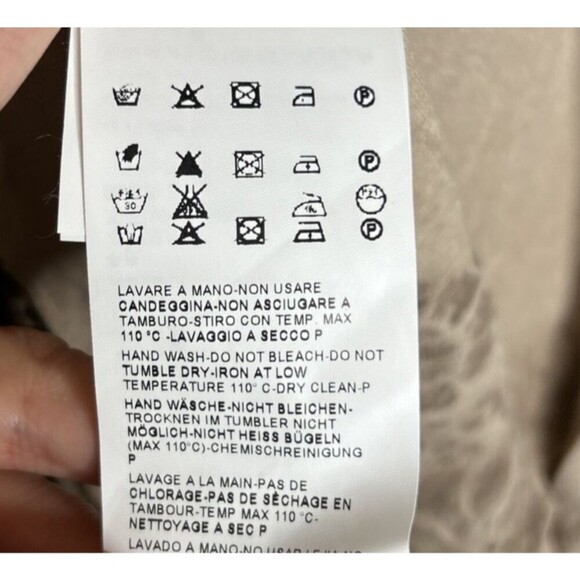 Fiorella Rubin Draped Cardigan Floral Print Beige Nude Made in Italy Size XS - Picture 5 of 7